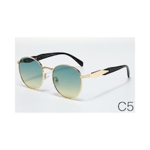 Unisex Çelik Çerçeve Güneş Gözlüğü Es124 Turkuaz - 712219964 Altın