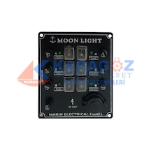 MOONLIGHT ÇAKMAKLIKLI 6'LI SWITCH PANEL SİGORTALI