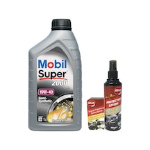 Mobil Super 2000 X1 10W-40 Motor Yağı 1 L + Gojo Torpido Süngeri + Gojo Torpido Sütü
