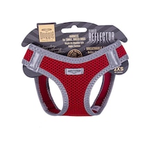Doggie Havalı Dokuma Reflektör Serisi Küçük Irk Göğüs Tasması Kırmızı 2XS-26-30Cm Kırmızı
