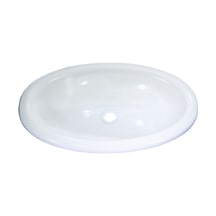 Comet 380 x 200 mm Polistiren Mini Oval Beyaz Karavan Lavabosu