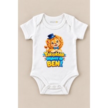 Babylimon Yakışıklılık Deyince De Ben Beyaz Kısa Kollu Çıtçıtlı Bebek Zıbını Beyaz - 930083992 Beyaz