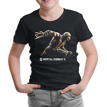 Mortal Combat X Siyah Çocuk Tshirt