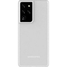 Galaxy S21 Ultra İle Uyumlu Kılıf A+ Ultra İnce Sert Kapak Beyaz