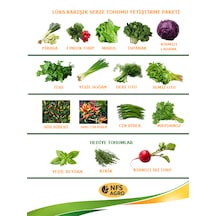 Sebze Tohumu - Karışık Sebze Yetiştirme Paketi 1 Adet