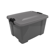 Koçtaş Qlear Box Kilitli Kutu 32 L Long Gri