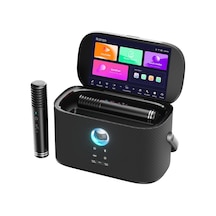 Ikarao Yetişkinler Ve Çocuklar İçin Taşınabilir Karaoke Makinesi, Dahili Şarkı Sözleri Ekranı Ve Ekran, 2 Şarjlı Kablosuz Mikrofon, Karaoke Uygulaması, Tv Bağlantısı, Ev Dış Mekan Partisi İçin