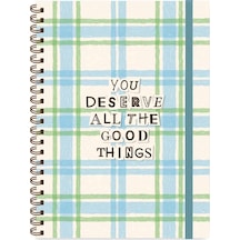 Keskin 16,5 X 22,5 Kareli Spiralli Vibes Defter - Good Things Çok Renkli