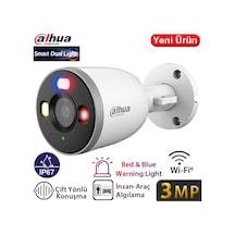Dahua F3d-pv 3mp Wı-fı Ip67 Kırmızı Mavi Işıklı Smart Karşılıklı Konuşma Bullet Kamera Dahua F3d-pv 3mp Wı-fı Ip67 Kırmızı Mavi Işıklı Smart Karşılıklı Konuşma Bullet Kamera
