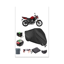 Siyah Yamaha Ys 125 Arka Çanta Kilit Uyumlu Su Geçirmez Branda Motosiklet