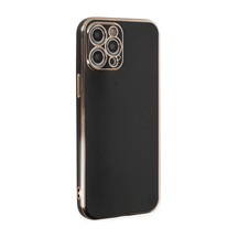 İphone 12 Pro Max Kılıf Volet Silikon - Siyah