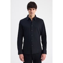 D'S Damat Ds Damat Slim Fit Siyah Örme Gömlek 6hf02g801281m Çok Renkli D'S Damat Ds Damat Slim Fit Siyah Örme Gömlek 6hf02g801281m Çok Renkli