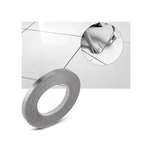 Vkemall Oto-yağlı Pet Mermer Döşeme Dekoratif Çizgi Gümüş, 1cm X 50m - Ev Dekorasyonu, Kolay Uygulama Ve Kaldırma Diğer