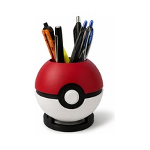 Pokeball Kalemlik Ve Stand Pokemon Temalı Masaüstü Organizer Siyah - Beyaz