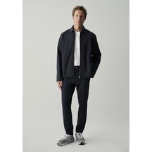 Mavi Fermuarlı Gömlek Dark Navy Lacivert