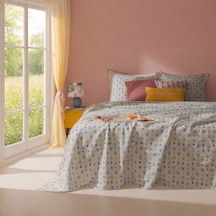 Soft Minora Çift Kişilik Pike Takımı - Renkli Çok Renkli