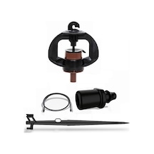 Ağaç Altı Mini Sprink Siyah Tırnaklı Dönergeli Set 27 Lt/h 50 Adet -3386