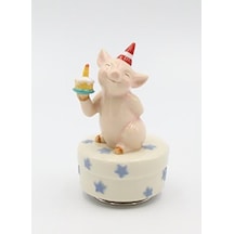 Cosmos Gifts 80134 Doğum Günü Domuz Müzikal, Beyaz