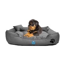 Mavi Vitrin İsme Özel Yıkanabilir Ultrasoft Küçük Irk Köpek ve Kedi Yatağı 50 x 40 CM