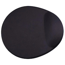 Bilek Destekli Mouse Pad - Siyah Oval Bileklikli Mousepad