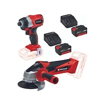 Einhell TE-CI 18 BL Vidalama TC-AG 18/115 Avuç Taşlama 2x4.0 Set