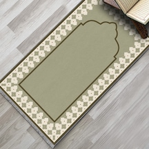 Evaşk Namazlık Dokuma Halı Kaymaz Muslumana Seccade80 x 130 Açık Yeşil EVASK802D80