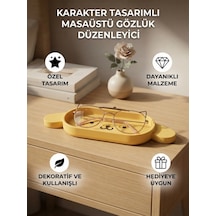 Sarı Karakter Tasarımlı Gözlük Tutucu Ve Çok Amaçlı Organizer