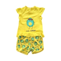 Çarşınet Piero Kids | Kız Bebek Ikili Takım Şortlu Avocardio Alt Üst Takım (426356510) Sarı