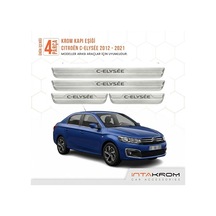 Citroen C -elyesee 2012-2021 Uyumlu Satine Krom Kapı Koruma Eşiği