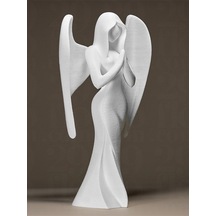 Dekoratif Melek Figürü - Modern Tasarım Özel Dokulu Biblo Heykel