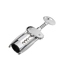 Metal Tirbuşon Şarap Açıcı 304 Paslanmaz Çelik Kapak Açacağı, Dayanıklı Ve Ergonomik Şarap Açma Aparatı Krom