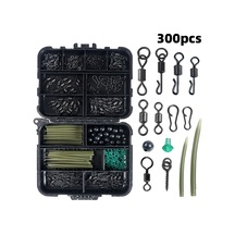 Teltree 300 Parça Avrupa Stili Balıkçılık Aksesuar Seti - Bakır Silikon Malzeme, Tükenmez Balık İğneleri Ve Alatlar, Deniz Ve Tatlı Su Uygun, Taşınabilir Kutulu