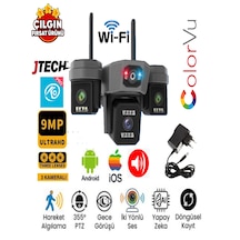 O-kam Ok-204plusw 3mp+3mp+3mp 9mp Wi-fi Çakarlı 3 Kameralı 1 Ptz Akıllı Kamera