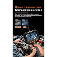 Profesyonel Endoskop Kamera Monitörlü El Tipi / 10 Metre