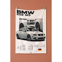 Bmw E92 M3 Dekoratif Duvar Örtüsü Duvar Halısı Reaste