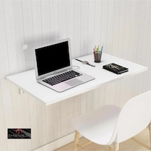 Katlanır Duvara Monte Masa Çalışma Masası 45 Cm X60 Cm 021245 Beyaz