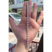 Gümüş Beyaz Damla Taşlı Bayan Bileklik Pr2523sd Diğer