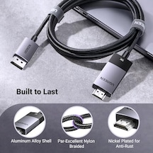 8k 60hz Displayport 1.4 To Hdmı 2.1 Örgülü Kablo, 1m, 80395