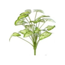 Yapay Bitki Caladium-kaladyum Demet Gerçek Dokulu 18 Yaprak 46 Cm. Çok Renkli