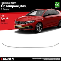S-Dizayn Fiat Egea Hb Krom Ön Tampon Çıtası 2020 Üzeri Mat Krom