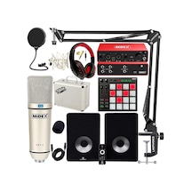 Midex Referans Paket - 5 Maxword Monitör Ses Kartı Cx1 Mikrofon Pad Controller