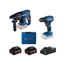 Bosch GSR 185-Li + Bosch GBH 180-LI 18V 2x4,0 AH Kırıcı Delici Seti - 0615990N20
