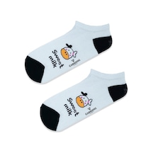 Carnaval Socks Patik Sweet Milk Desenli Renkli Spor Çorap Çok Renkli