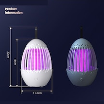 Maoyaya Elektrik Şoklu Sivrisinek Öldürücü Usb Gece Lambası - Gri