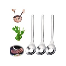 Ximistore9 3'lü Çelik Nopal Soyma Kaşığı - Çok Amaçlı Mutfak Aleti, Köfte Yapıcı, Mexico Kaktüs Soyucu Gümüş