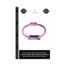 Özel Üretim Bpc-100 Pink Plates Çemberi Pembe Renk Poşette Jimnastik Antrenman Seti Fitness Halkası