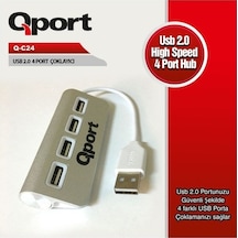 Qport Q-C24 4 Port USB 2.0 Çoklayıcı
