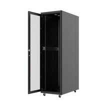 26u 600x1000mm Dikili Tip Siyah Kabinet Vega Ag-vb26u6010s1 Cam Kapak