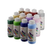 12'li Pastel Renkler Akrilik Boya Seti, 120ml 0,15 L