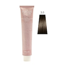 Nook Virgin Color Profesyonel Saç Boyası 100ml - Doğal Koyu Kahve/koyu Kestane 3.0 - Natural Kestane
